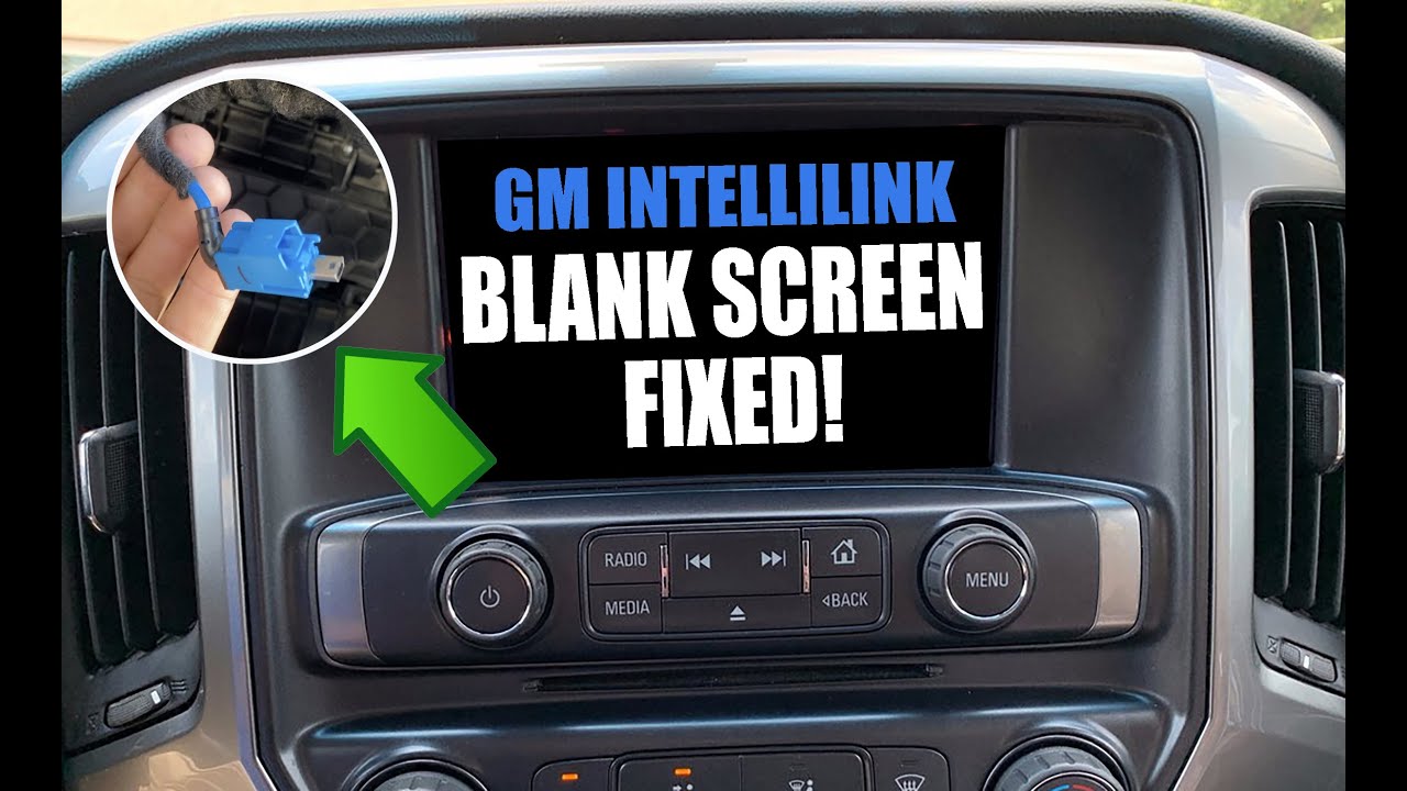 (ИСПРАВЛЕНО!) Пустой экран дисплея GM intellilink, мерцание и ошибки Bluetooth.