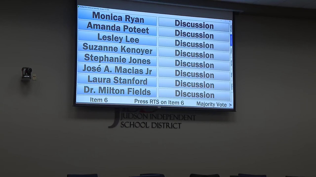 Judson ISD Board Meeting | WATCH