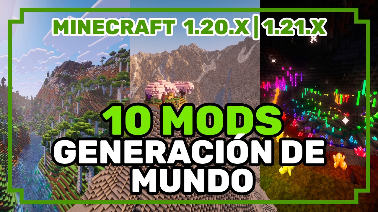 10 Mods de Generación de Mundo ⛰️ | Minecraft 1.20.X - 1.21.X