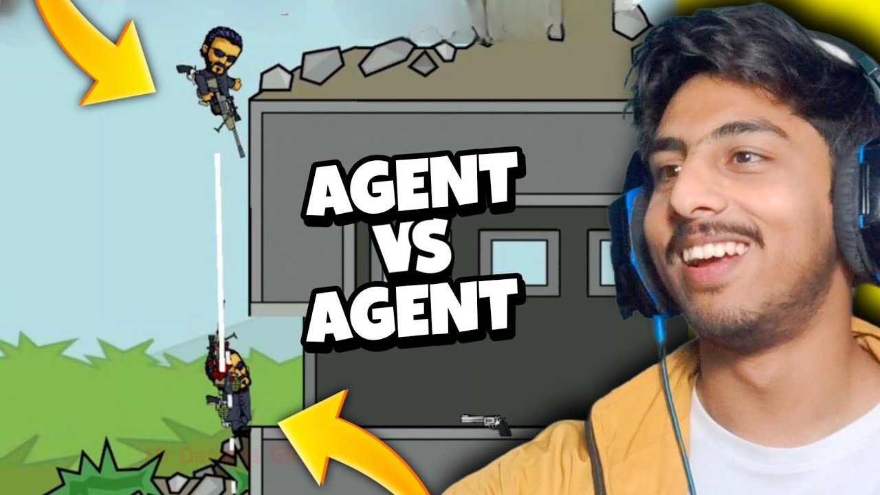 Mini Militia Agent Vs Agent | 1 vs 1 Epic Gameplay