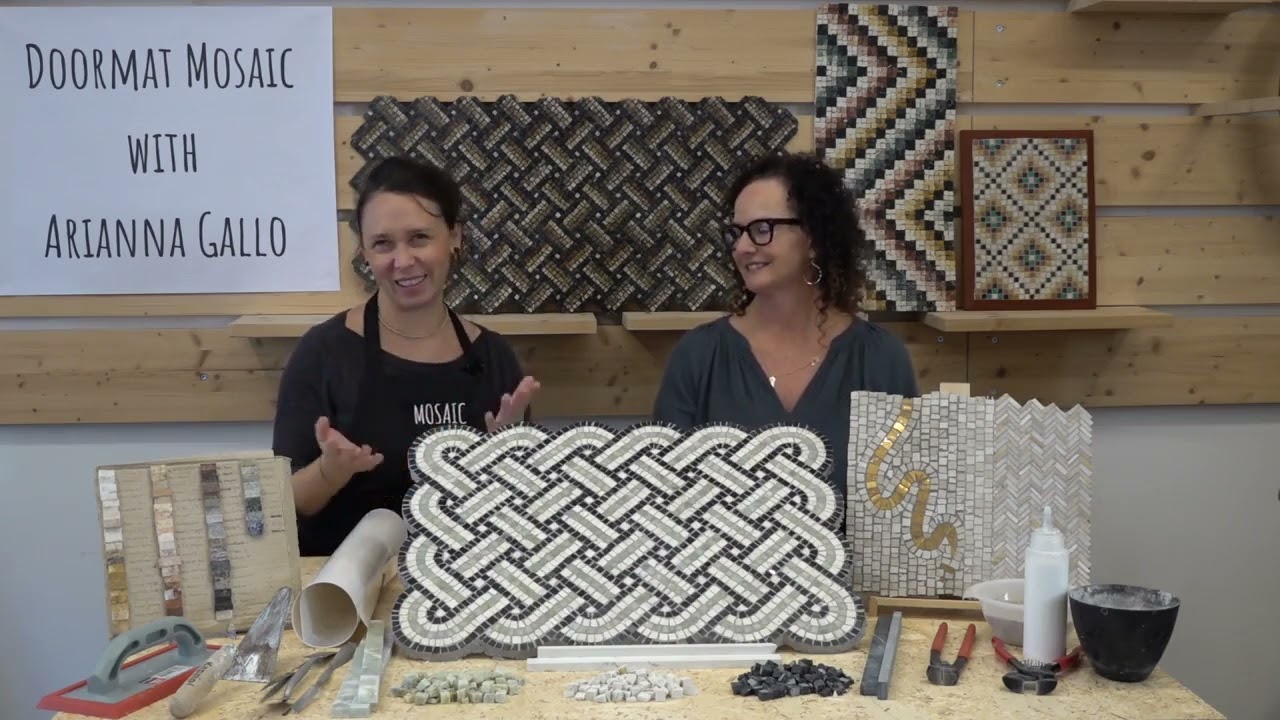 Doormat Mosaic in Marble with Arianna Gallo