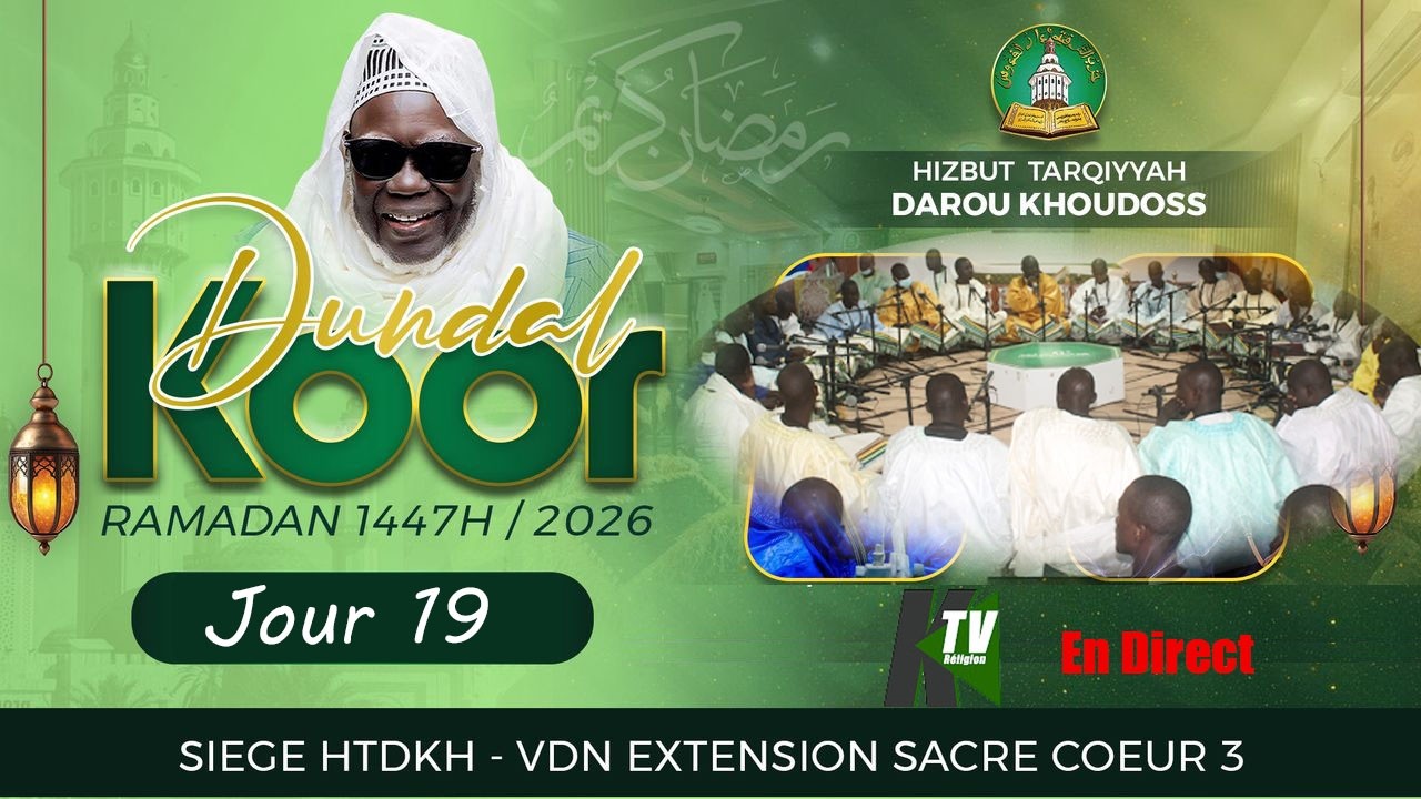 19 jour  Prestation des Kourels Hisbout tarqiya darou Khoudoss ramadan 1447H - Camaseye Ktv