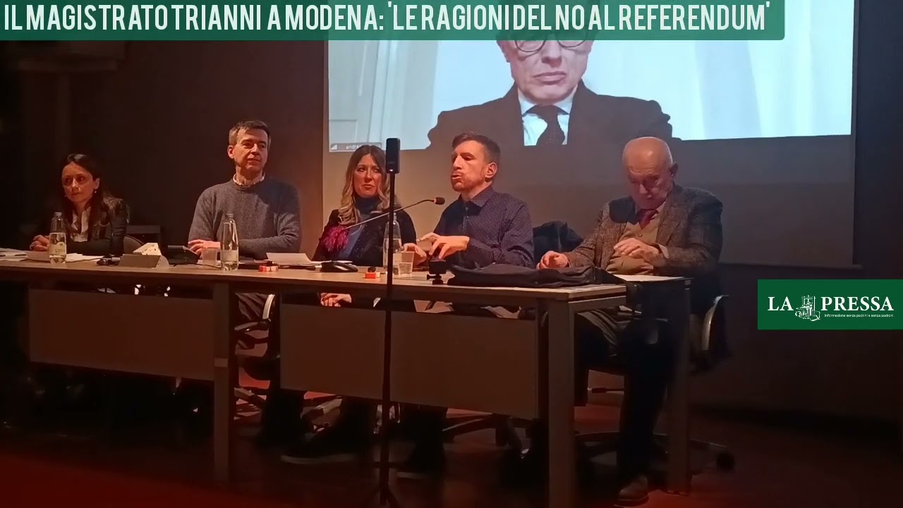 Referendum Giustizia: il magistrato Michele Trianni illustra a Modena le ragioni del no