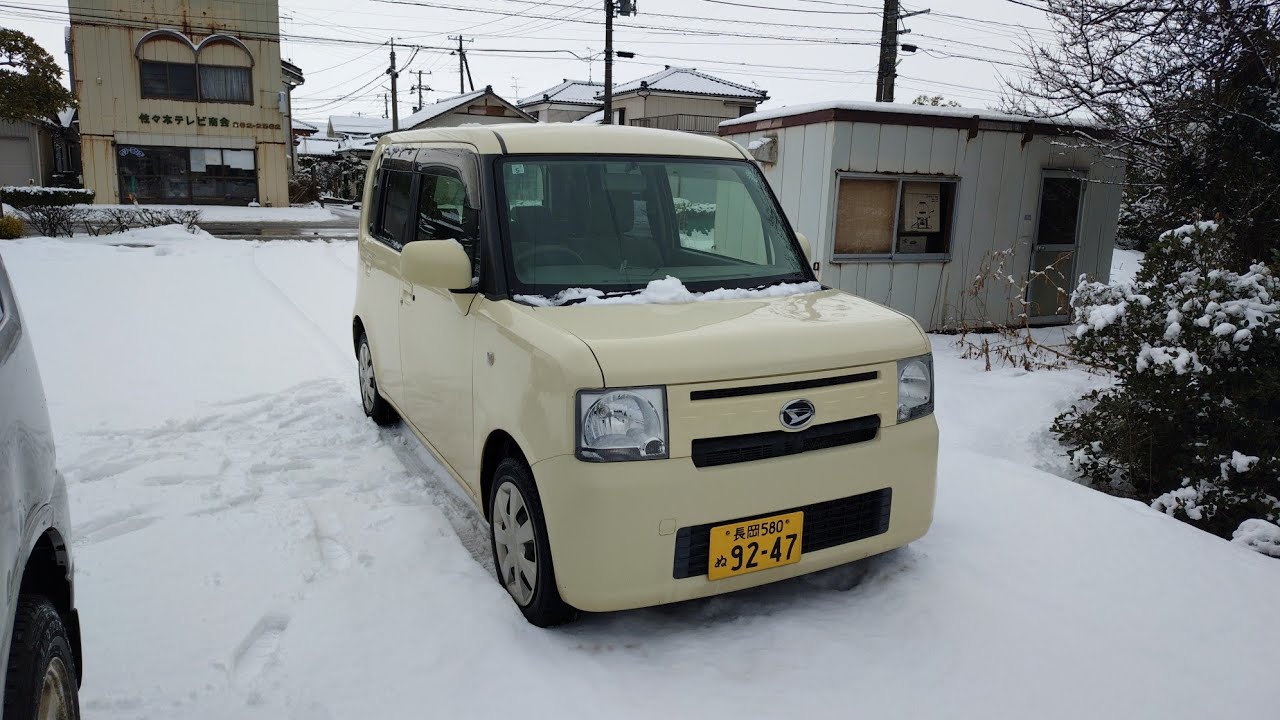 後期型 25年ムーヴコンテ 4WD 安心スタッドレス装着(ノーマル車載) 内外装綺麗 快調!
