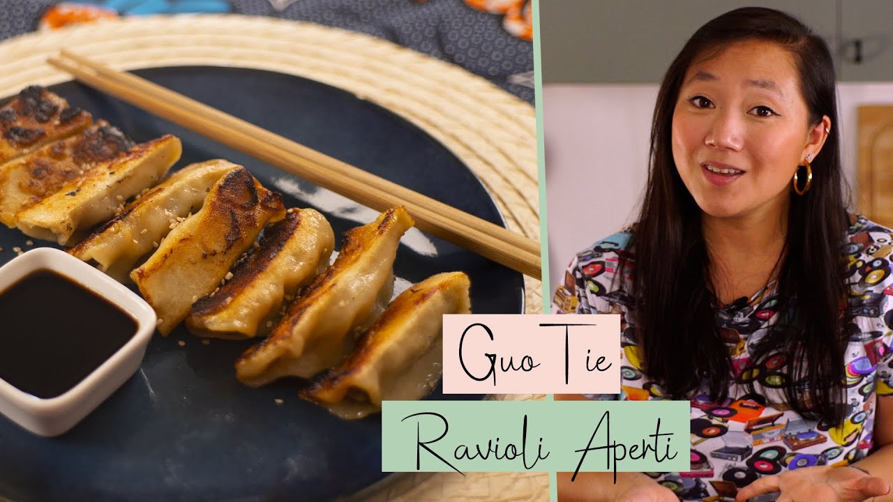 RICETTA GUOTIE | Ravioli cinesi semi aperti alla piastra! Facilissimi