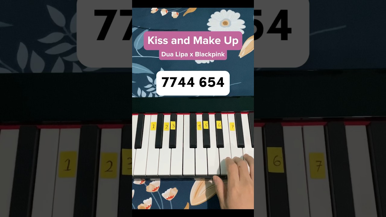 Kiss and Make Up - Dua Lipa x Blackpink (Piano Tutorial) #music #shorts