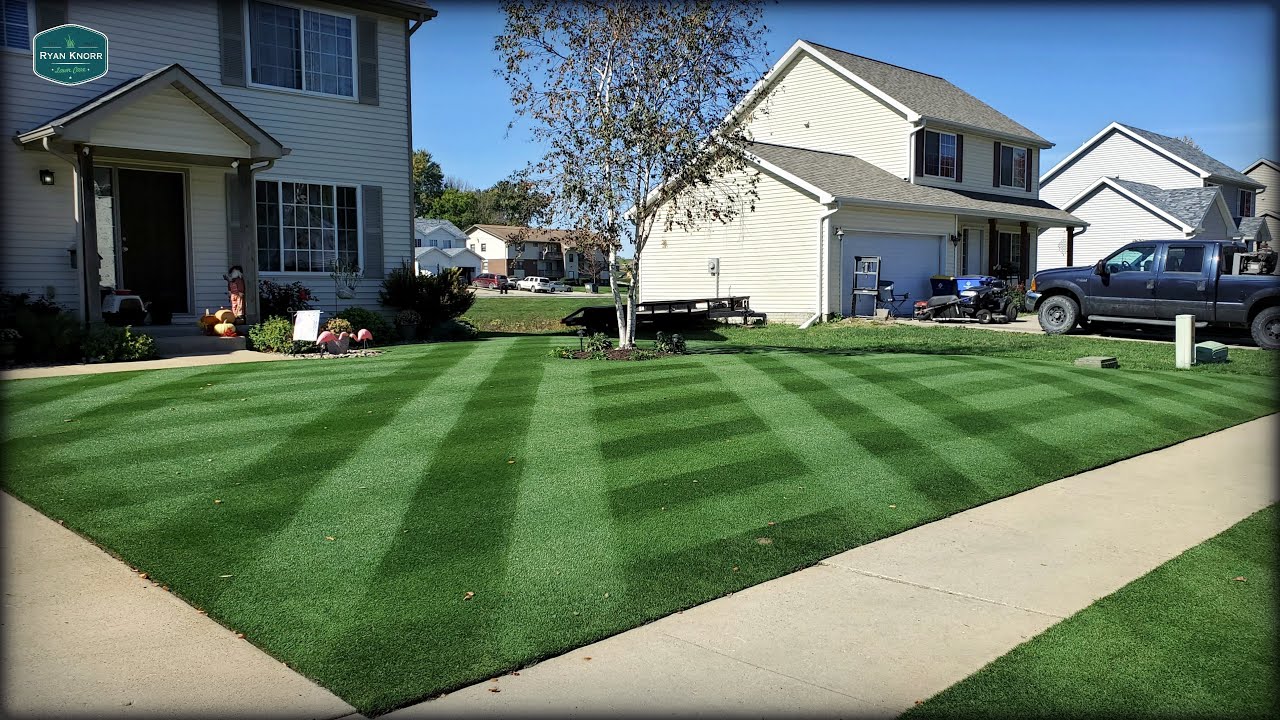 I Was CHALLENGED To A Lawn Striping Contest + BONUS FOOTAGE