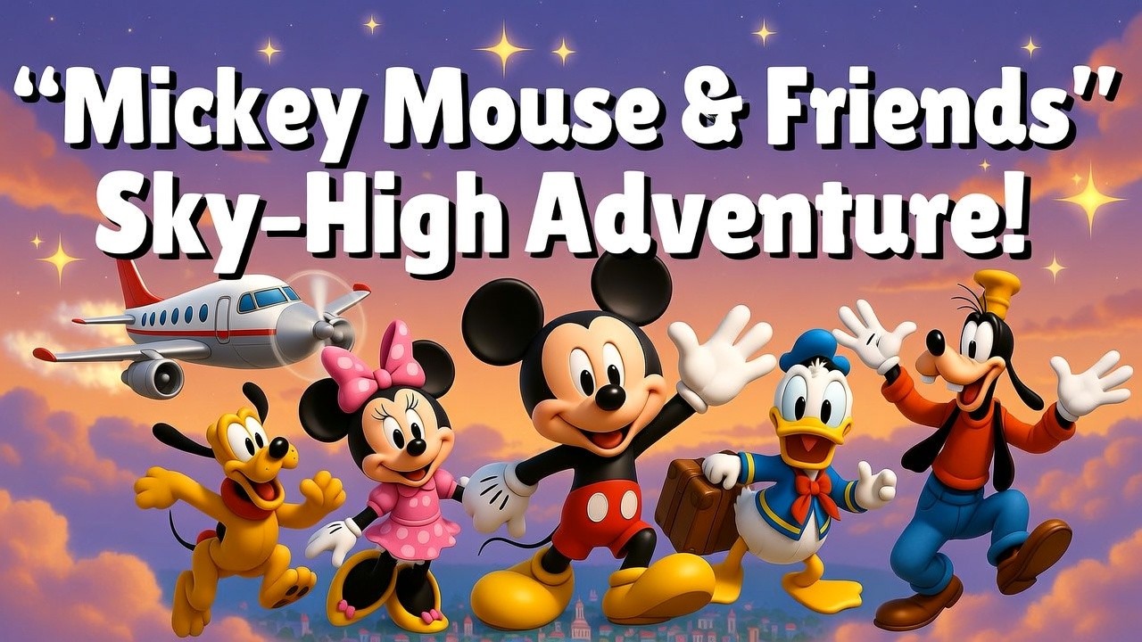 🌈 Flying High with Mickey and Friends – A Magical Journey!