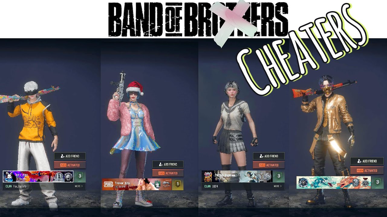 Band of Cheaters - Names On - PUBG PC
