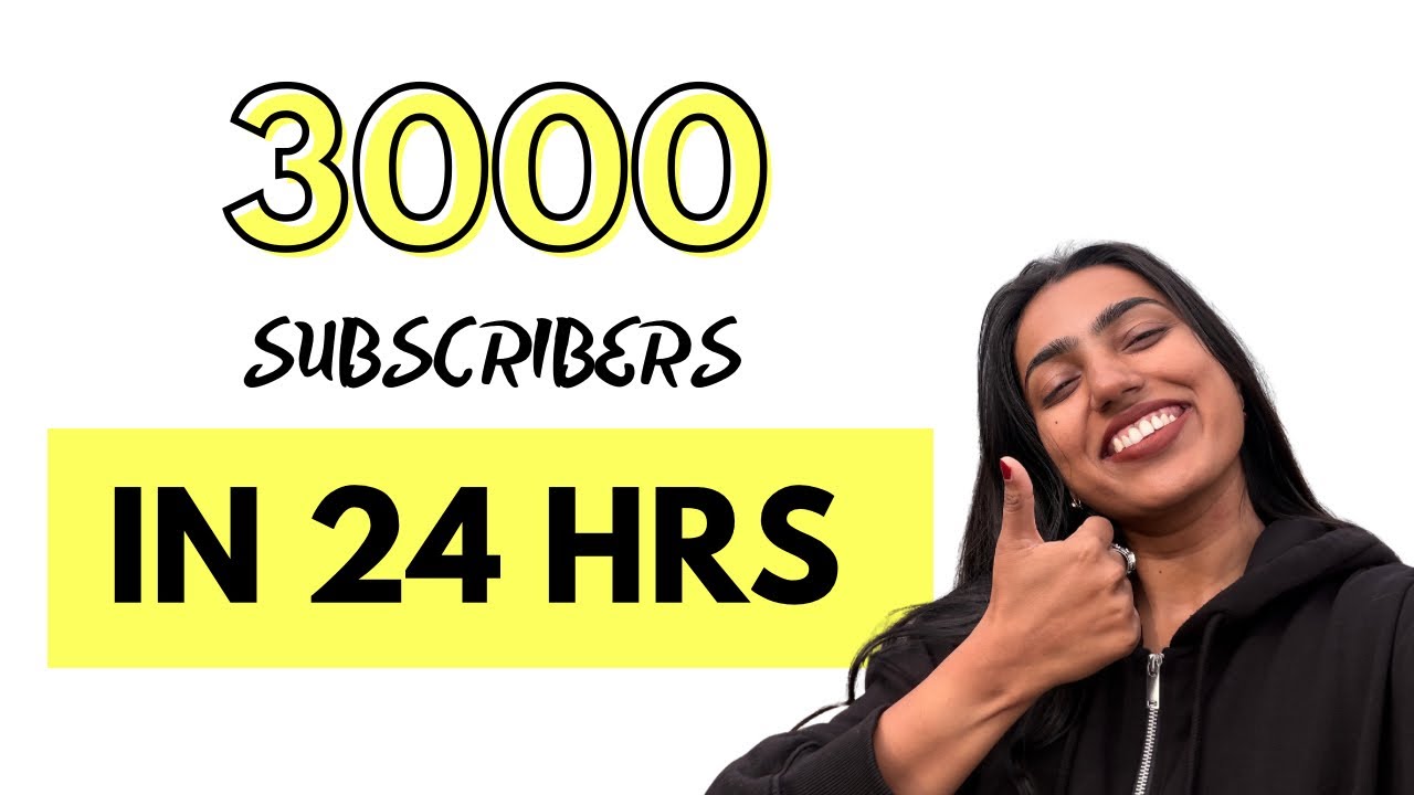 How I Gained 3,000 Subscribers in Just 24 Hours (4 Simple Tips) #contentcreationjourney #motivation 