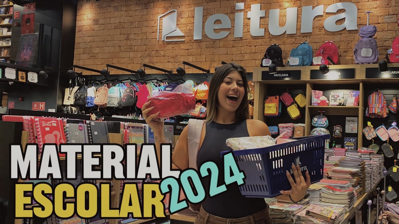 COMPRANDO MEU MATERIAL ESCOLAR 2024 | PARTE 1