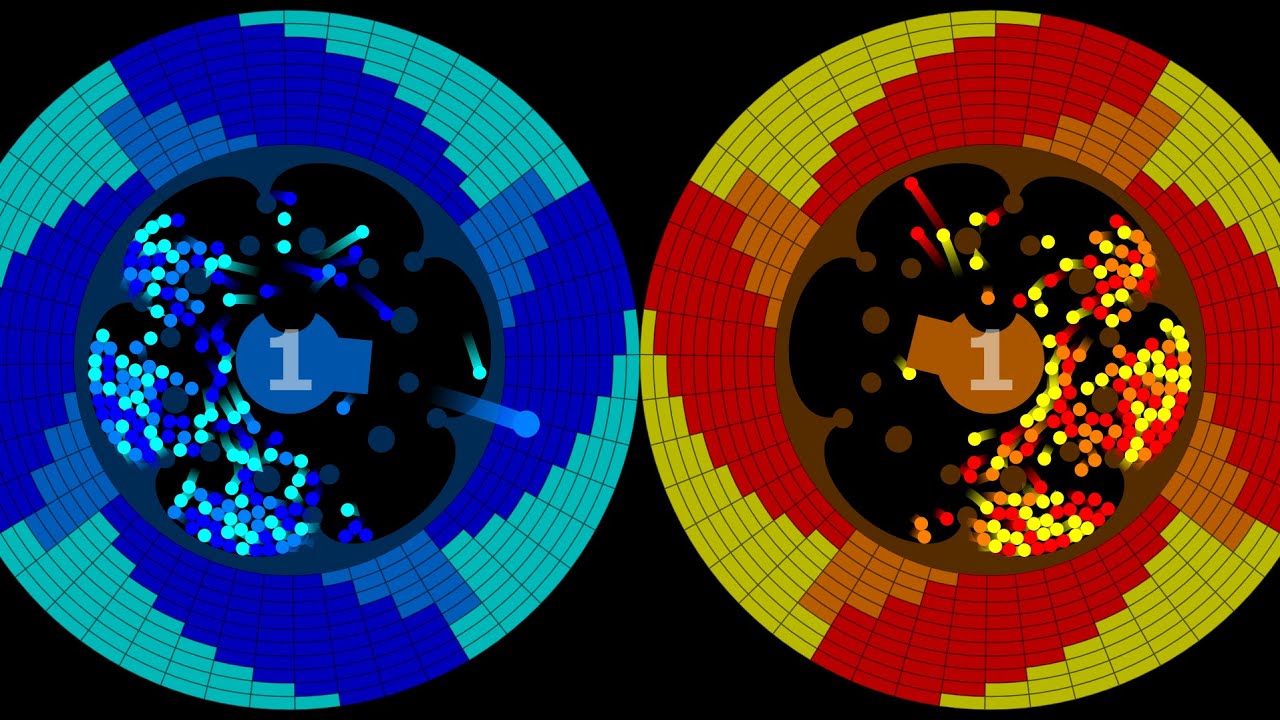 Core Destruction &times; Multiply or Release or Repair - Marble Race in Algodoo