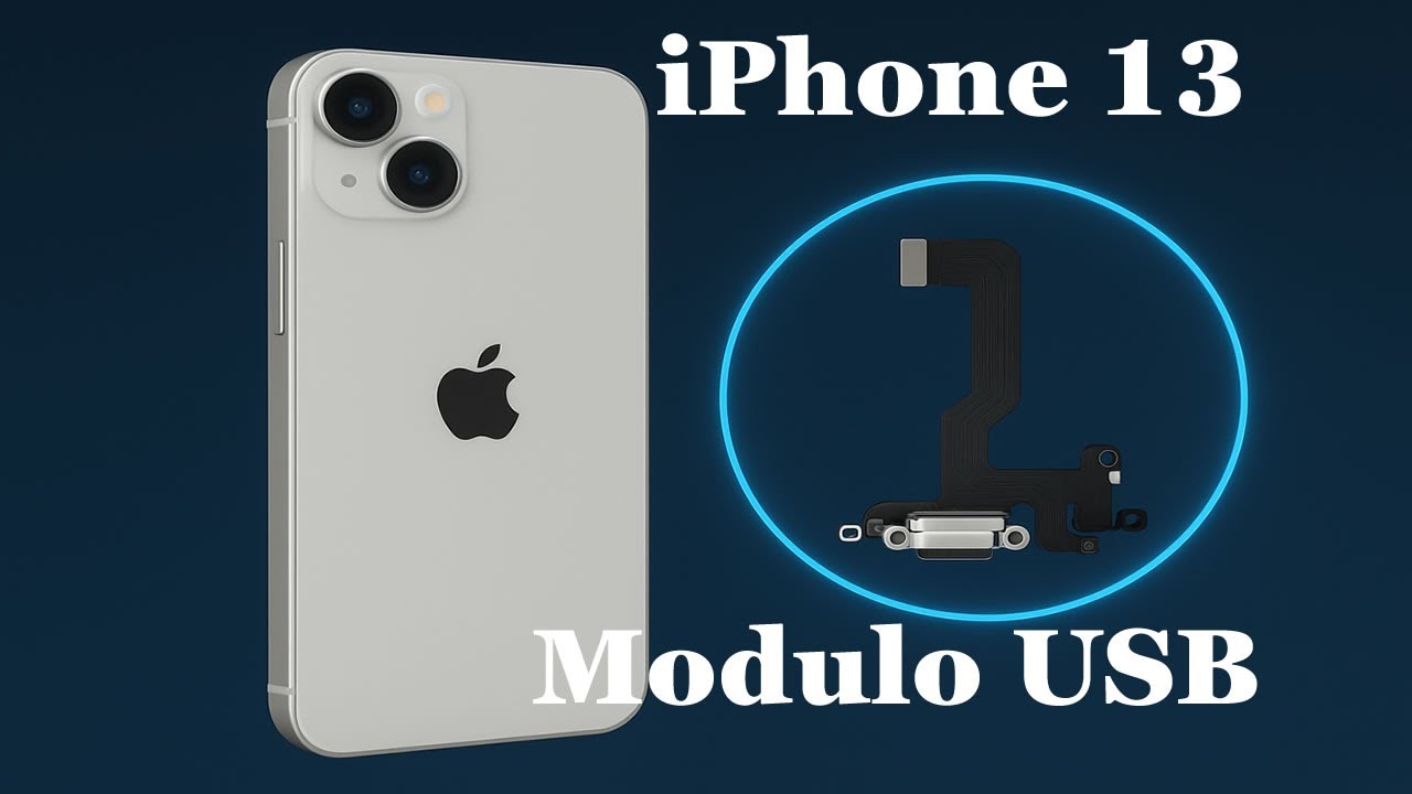 iPhone 13 - Come sostituire il modulo di ricarica USB e microfono - flat dock completo