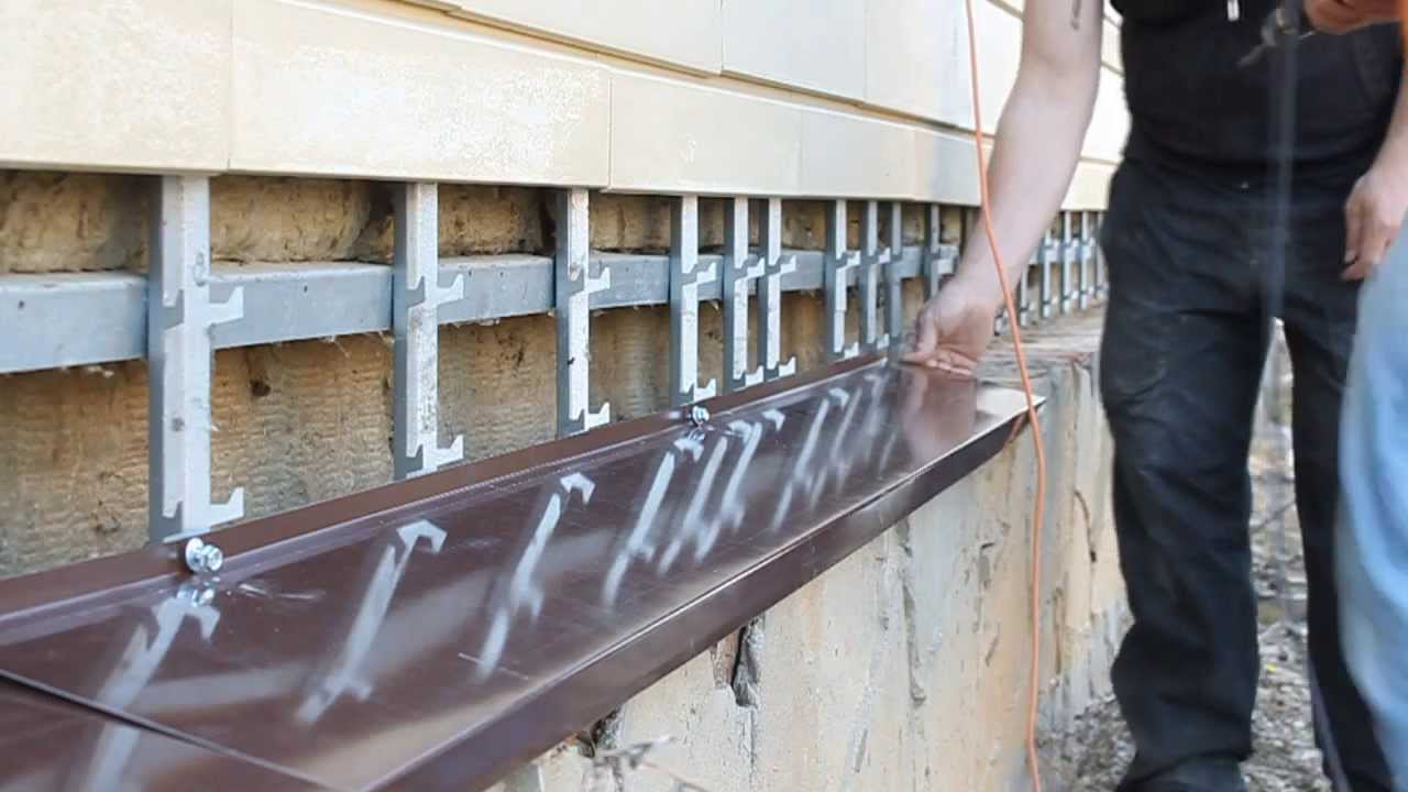 Установка отливов на дом в вентилируемым фасадом. Renovation Group