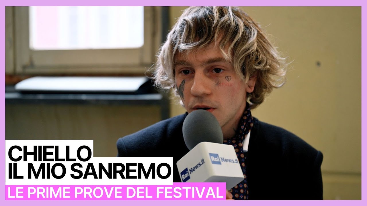 Sanremo 2026 -  Chiello alle prove con l'orchestra