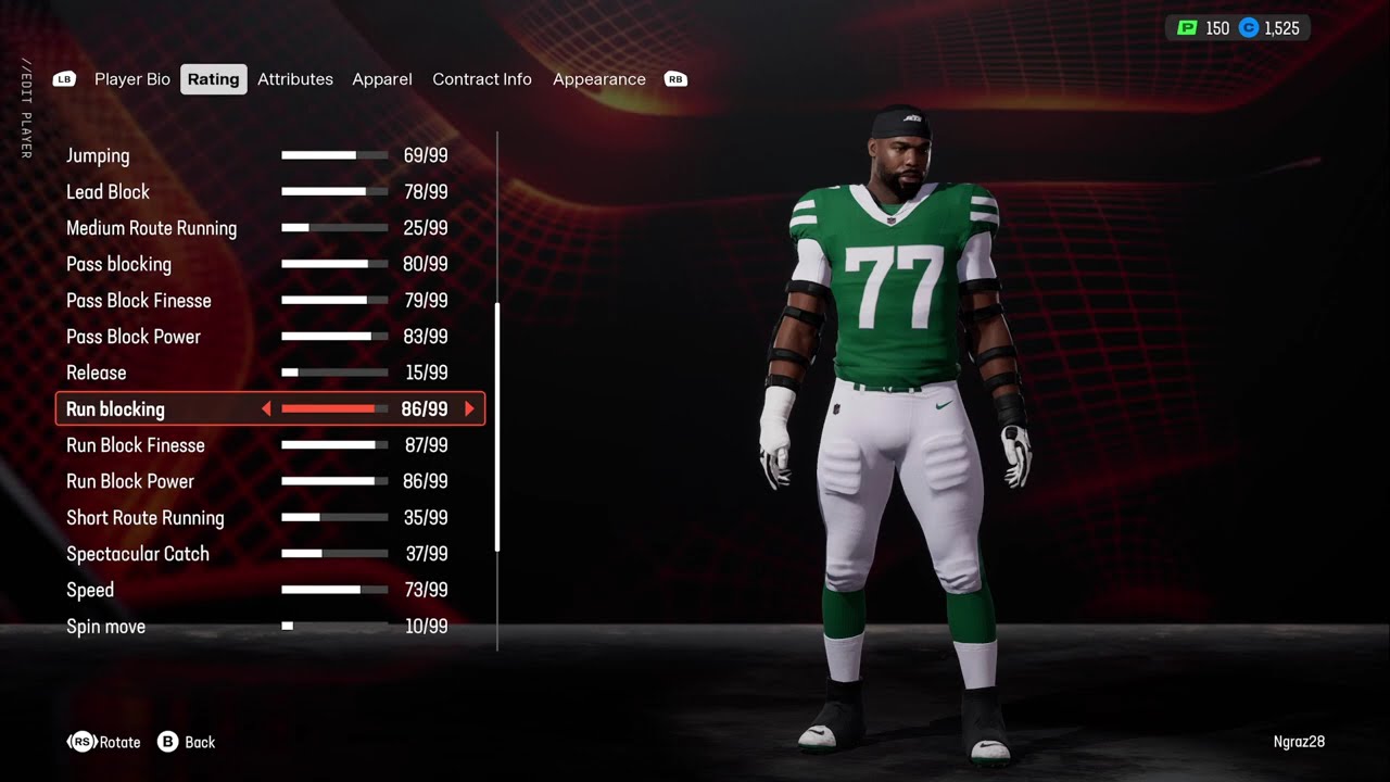 Tyron Smith Realistic Madden 25 Rating Adjustment!!
