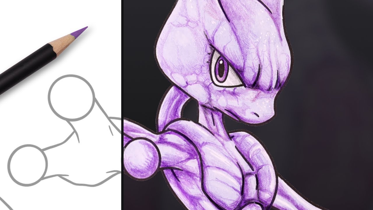 How to Color Pokémon MewTwo | MewTwo Coloring Page