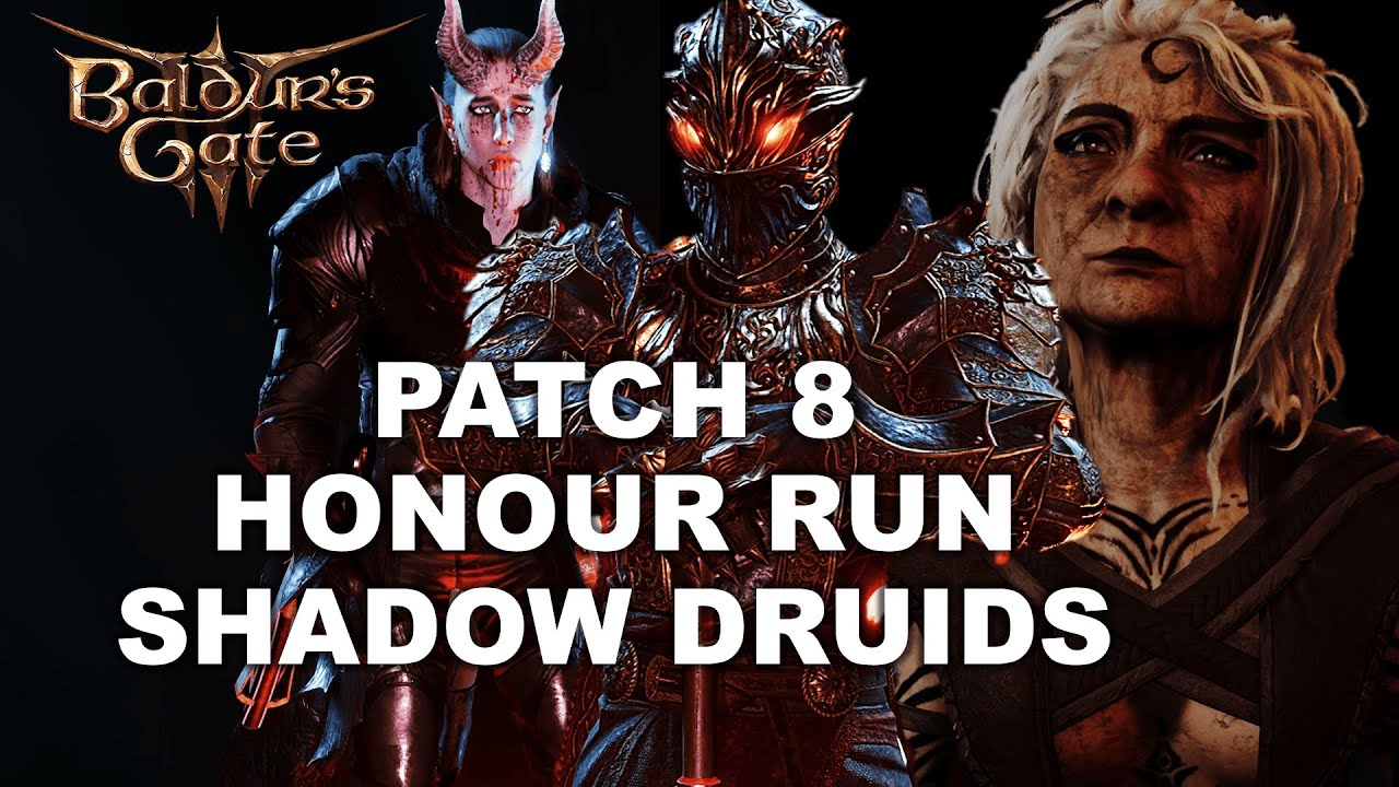 Baldur's Gate 3 Act 1 / Dark Urge vs Kagha and Shadow Druids / Honour / Paladin Bard Monk Druid