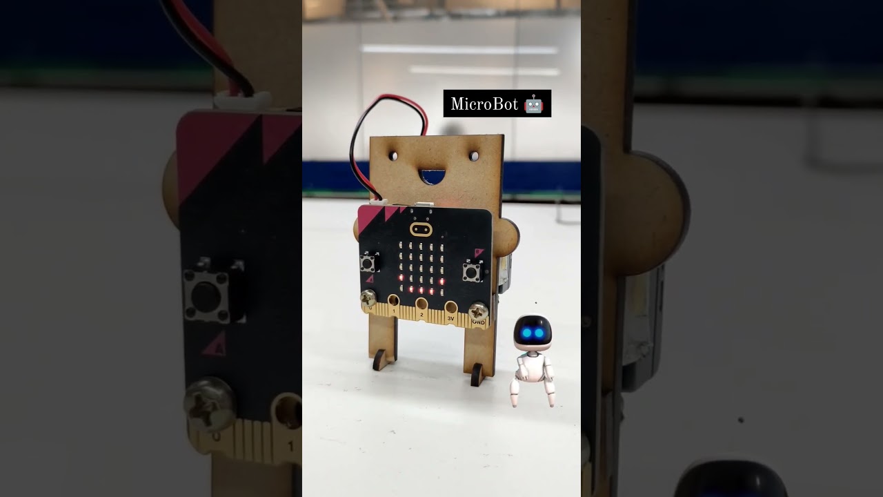 How to make a robot using the microbit #shorts #microbit