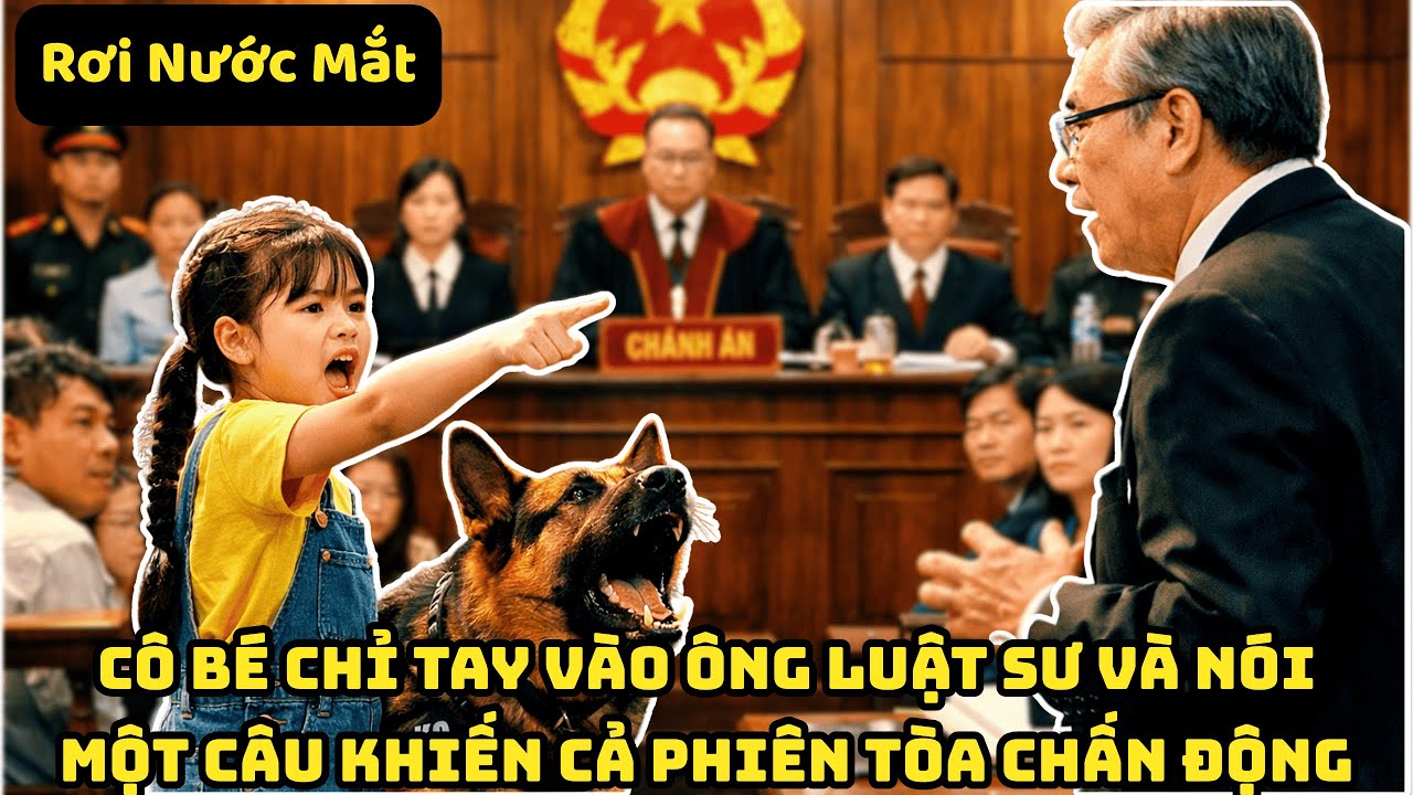 BÉ GÁI 3 tuổi nói chuyện với CHÓ NGHIỆP VỤ tại tòa án: BÍ MẬT kinh hoàng bị phơi bày