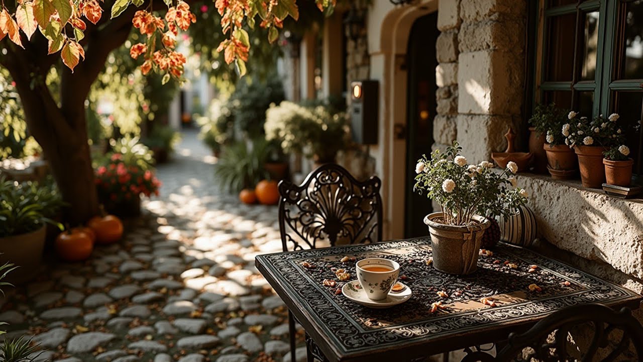 Relaxing Autumn Jazz ☕ Cafe Ambience with Cozy Coffee Shop Vibes for Study & Focus