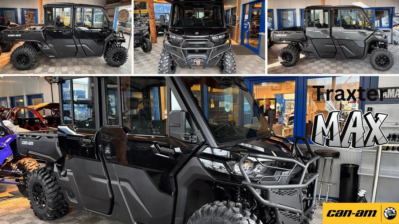 Can Am Traxter Max HD10 XU 2024 All Black Umbau, Vorstellung & Car Painting am 6 Sitzer Defender