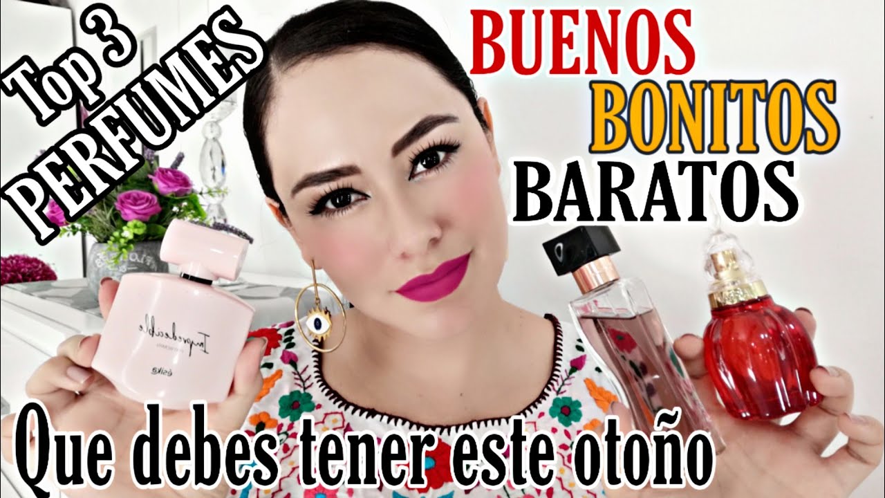 TOP 3 PERFUMES BUENOS, BONITOS Y BARATOS que no te pueden faltar, DIVINOS.