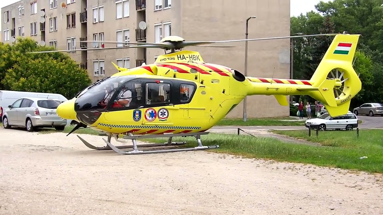 Mentőhelikopter felszállás 2023.07.04.