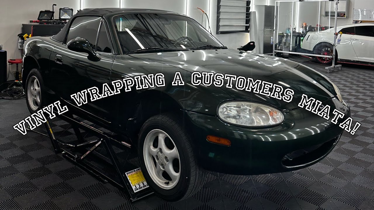 Vinyl Wrapping a customers Miata, HOW TO: