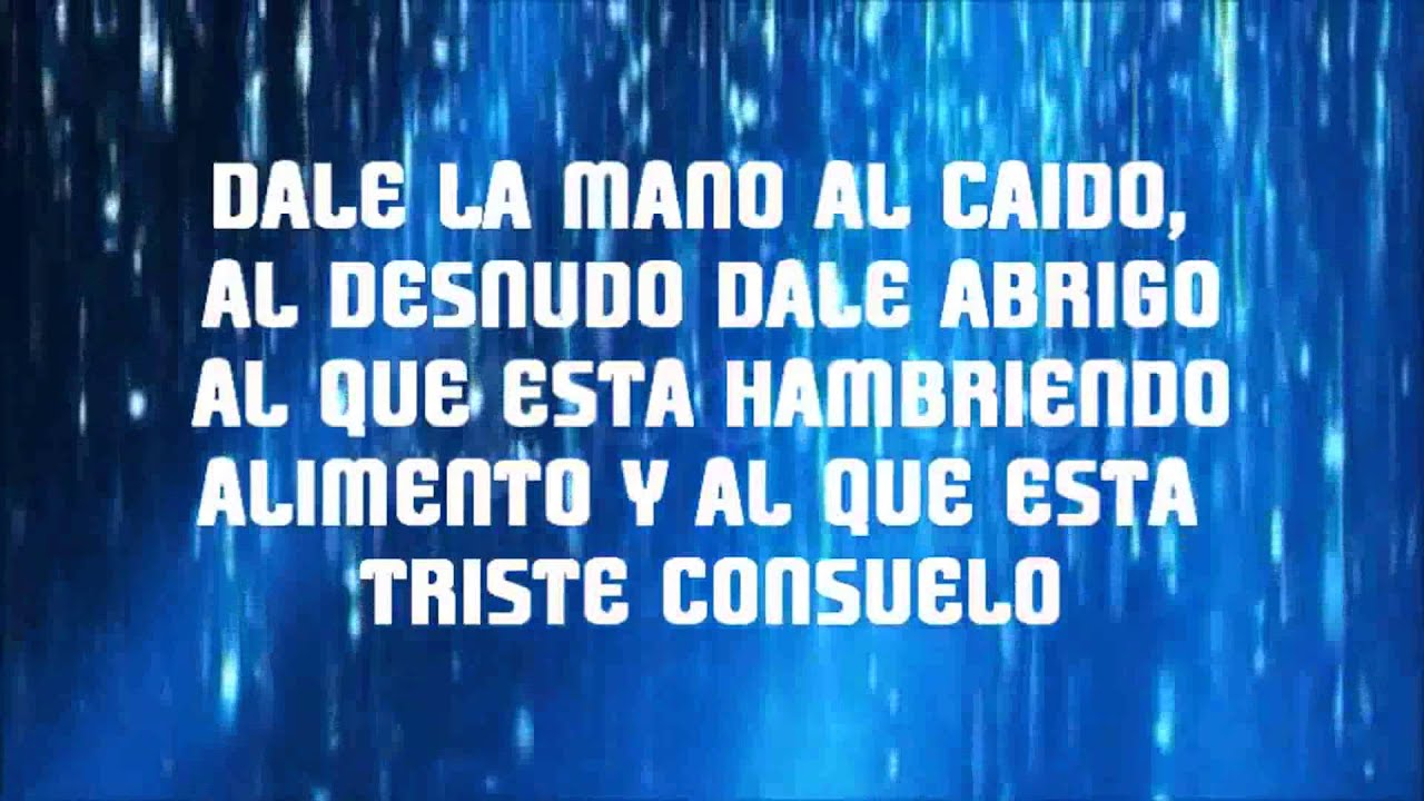 Dale la mano al caido Funky pista karaoke