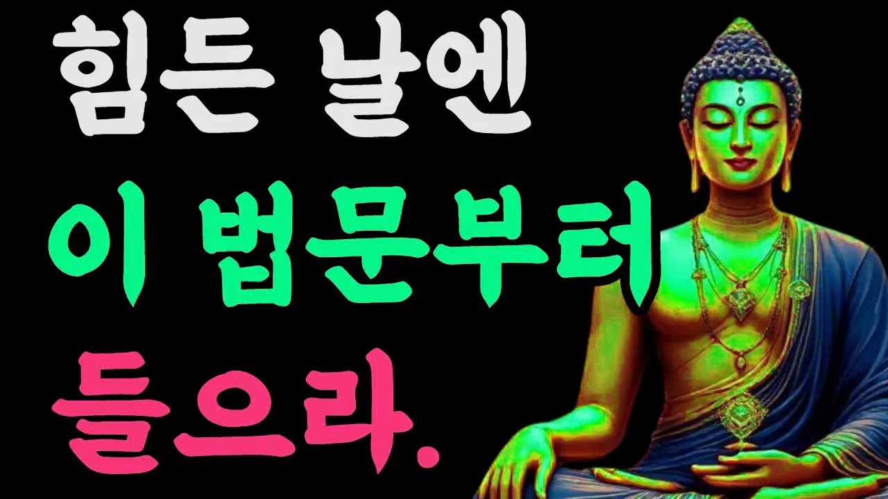 힘든 날엔 이 법문부터 들으#힘든날엔이법문부터 ##공허함극복 #자기비난해소 #삶의지혜