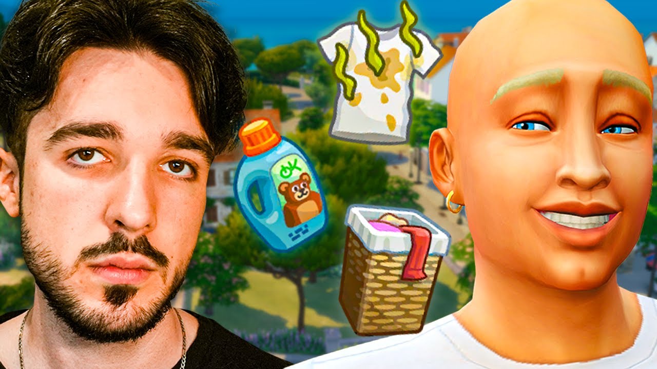 Construire une maison qu'avec la LESSIVE (c'est HORRIBLE 😭) | SIMS 4