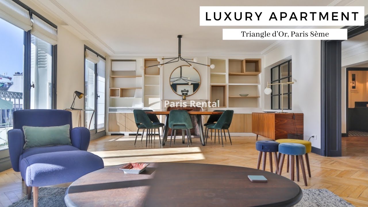 Luxury Paris Rental Apartment Tour | Triangle d’Or | PARISRENTAL - REF. 59668