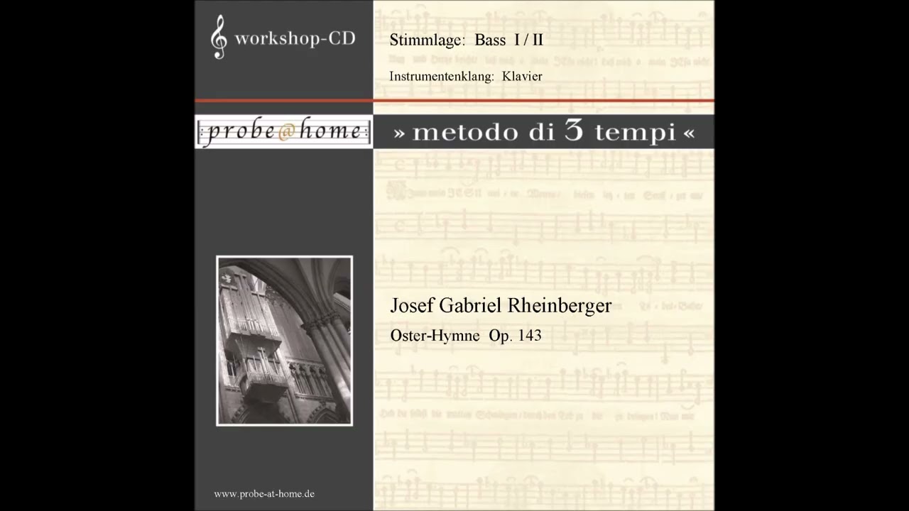 Oster-Hymne  Op. 143 - J.G. Rheinberger - Basso 2 - Bass 2 - T3