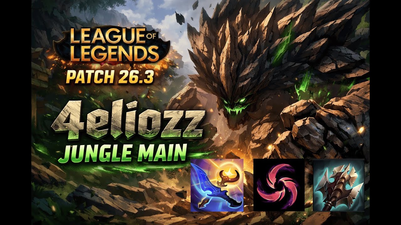 Patch 26.3 League of Legends Jungle Malphite DuoQ EUW [4eliozz, Eesti Memer] Overforcers