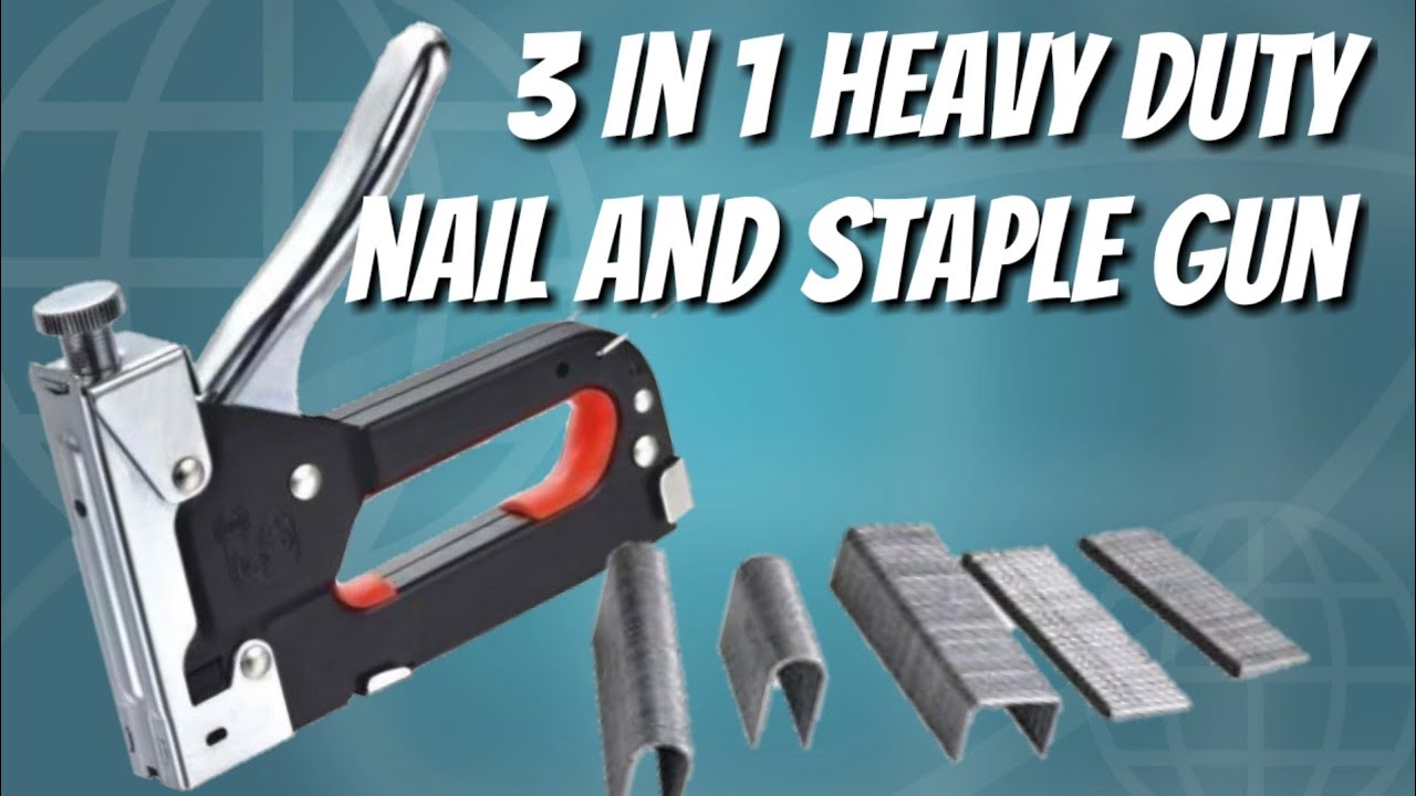 3in1 HEAVY DUTY NAIL AND STAPLE GUN UNBOXING AND DEMO | VLOG #1