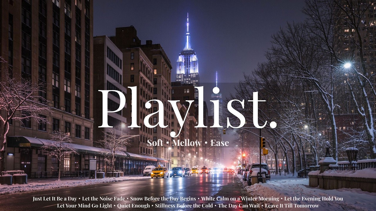 【洋楽playlist】疲れた時に聞き流したくなる心地よいメロディの洋楽ポップス🎧｜Soft・Mellow・Ease/BGM/relax/winter/pop/jazz