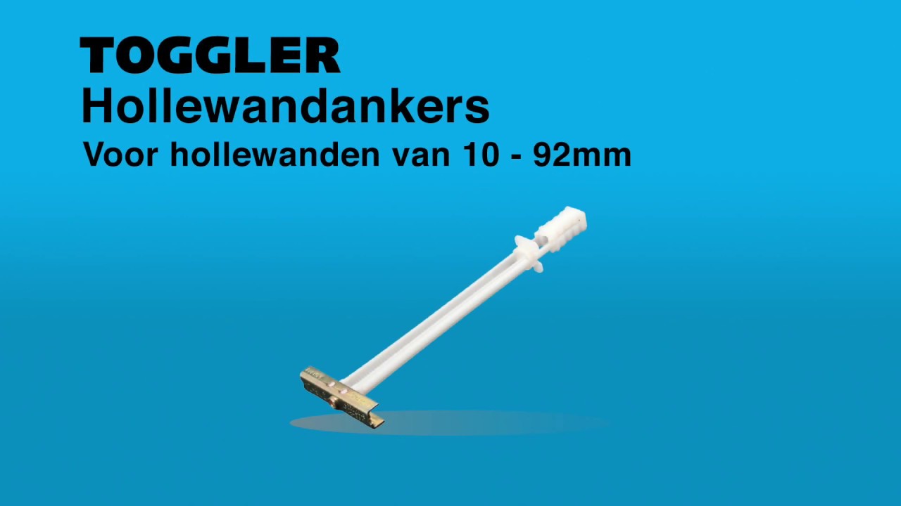 Hollewandanker - voor zware objecten aan holle wanden zoals een TV, radiator en trapleuning