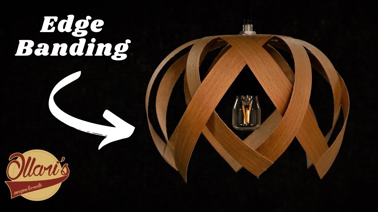 Making a Woven Wood Pendant Light from Edge Banding