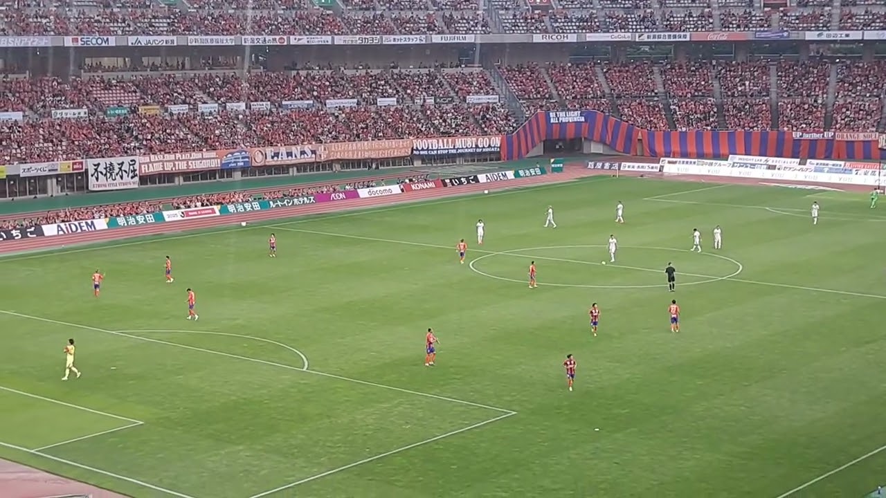 【アルビレックス新潟】広島戦　選手入場～試合開始&ガノワ&お約束の失点