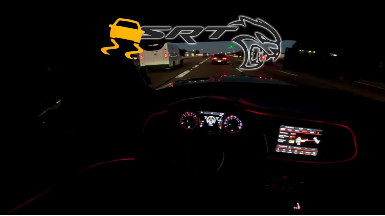 I DROVE MY 500HP SCATPACK WITH NO TRACTION AT NIGHT