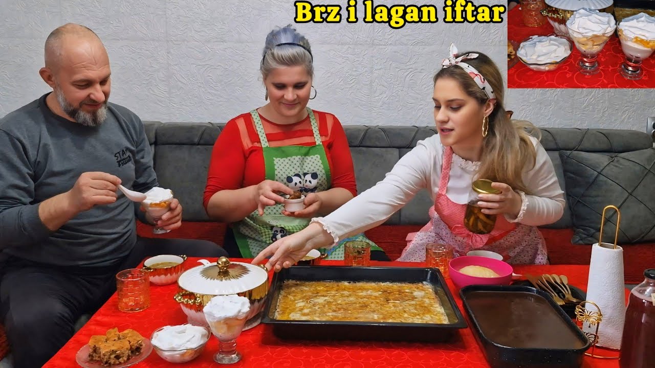 Šesti dan iftara: Kona nas je fascinirala desertom, veoma jednostavna večera❤️