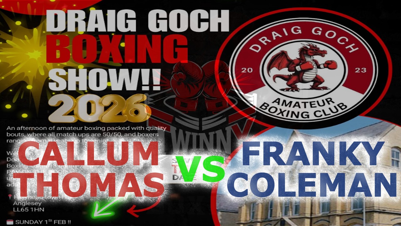Callum Thomas V Franky Coleman - Draig Goch A.B.C Presents an Afternoon of Boxing - 01.02.26