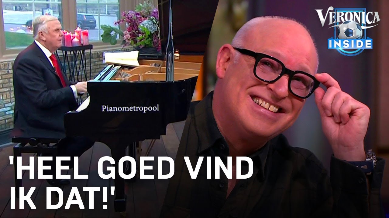 René lacht om Harry Mens achter piano: 'Heel goed vind ik dat!' | VERONICA INSIDE