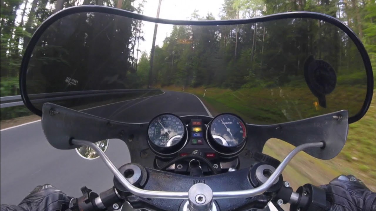 Ducati Pantah 500 - Sound - Bergstrecke Friedenfels -Test Ride