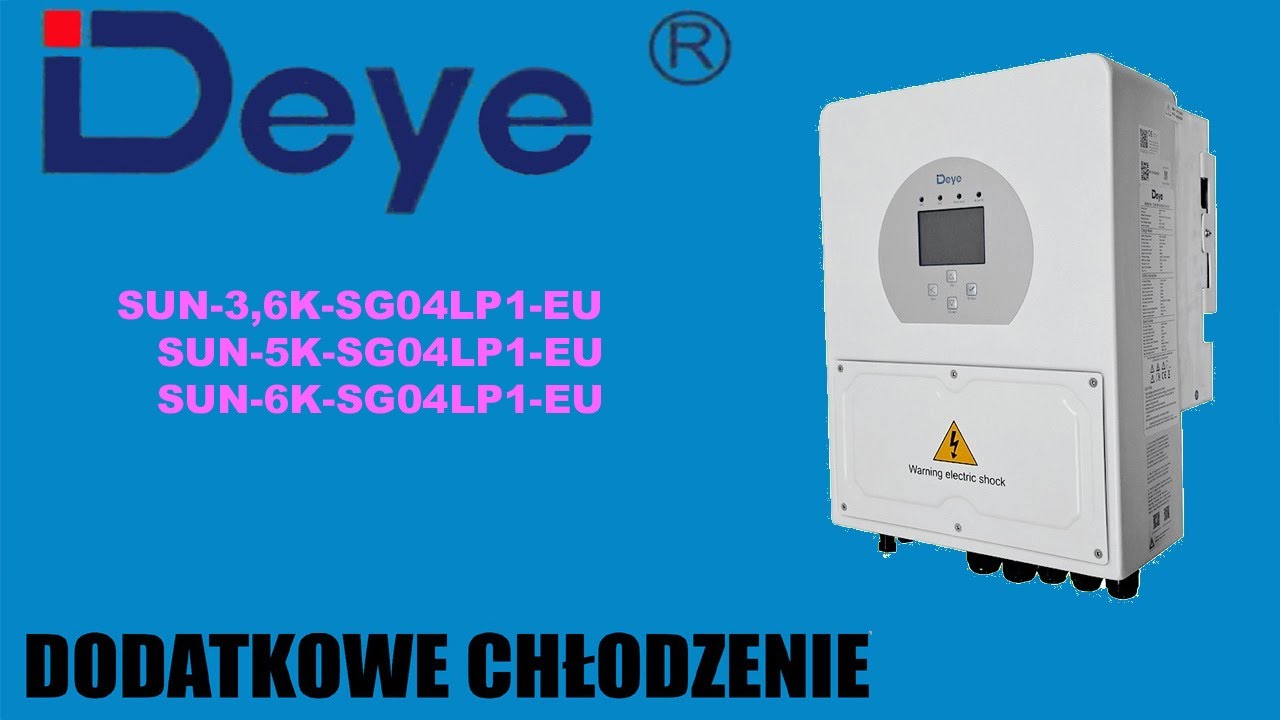 DEYE chłodzenie falownika chybrydowego SUN-6K-SG04LP1-EU