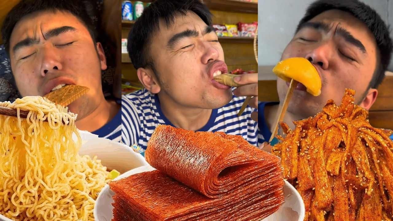 These snacks are the favorites of those born in the 1980s! 这些零食是80后们的最爱！小时候妈妈不让我吃的零食 #零食#小卖部#辣条