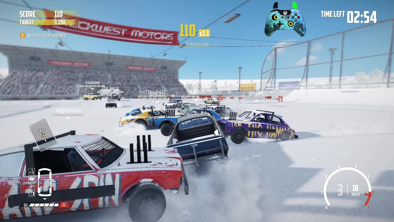 Wreckfest 26.02.15 El Matador Score Streak - Madman Stadium Demolition Arena