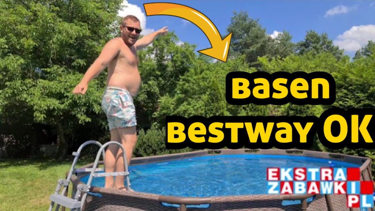 basen stelażowy bestway, źle zmontowany basen ogrodowy - działa!!  wakacje ekstrazabawki cz. 5