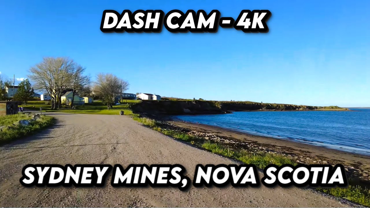 4K Scenic Drive Through Sydney Mines, Nova Scotia 🚗✨ | Explore Coastal Beauty